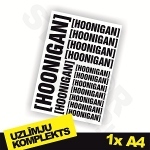 Hoonigan uzlīmju komplekts 1x A4
