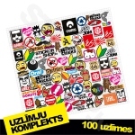 Uzlīmju komplekts - 100 uzlīmes