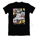 CalMeGeneral GTA RP Theme V3 T-krekls Melns