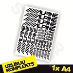Alpine uzlīmju komplekts 1x A4