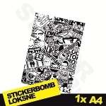 Black And White Stickerbomb Nr. 3 1x A4