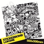Black And White Stickerbomb Nr. 3 500x500 