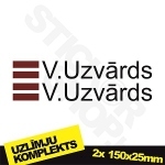 V.Uzvards uzlimju komplets