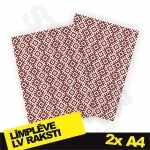 Līmplēve LV raksti 2x A4
