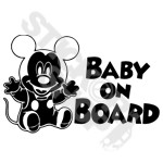 Mickey Mouse Baby On Board