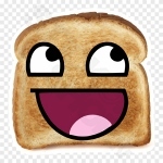 Funny Toast Face