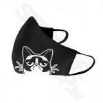 Grumpy Cat Sejas Maska Melna